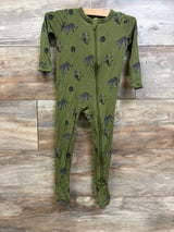 Kyte Baby Bamboo Zippered Footie Green sz 12-18m