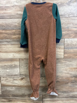 Carter's Blanket Sleeper Green/Brown sz 3T