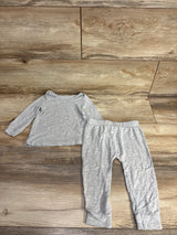 Just One You 2pc Shirt & Pants Pajama Set Grey sz 12m
