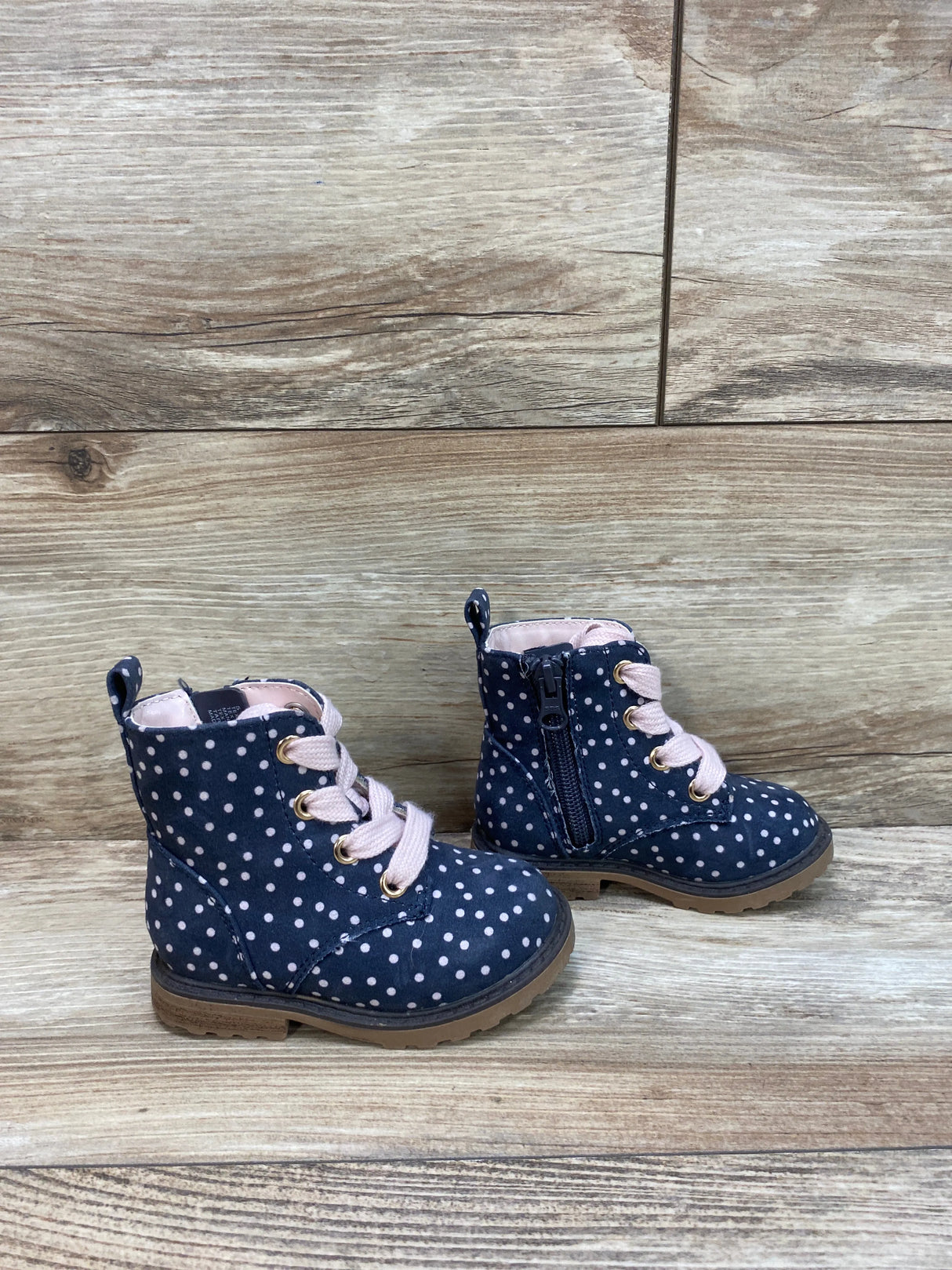 Cat & Jack Giovanna Polka Dots Boots sz 5c