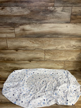 Little Love by NoJo Blue/Grey Stars Fitted Crib Sheet