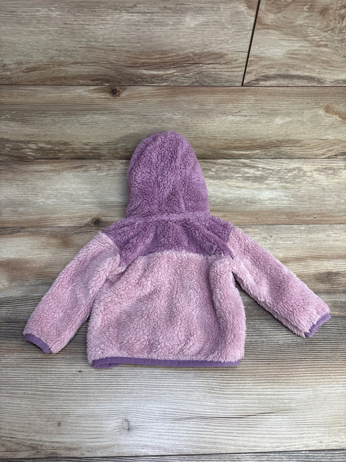 Eddie Bauer Plush Full Zip Hoodie Mauve sz 0-3m