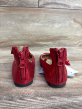 NEW Cat & Jack Trinity Ankle Strap Flats Red sz 6c