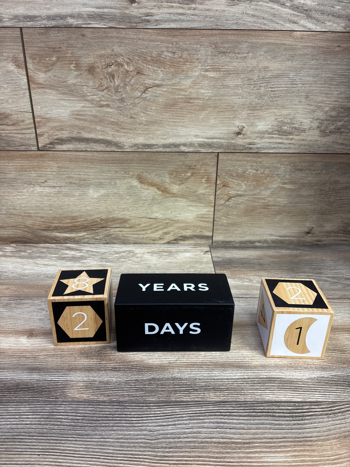 Cloud Island Wooden Milestone Blocks 3pc