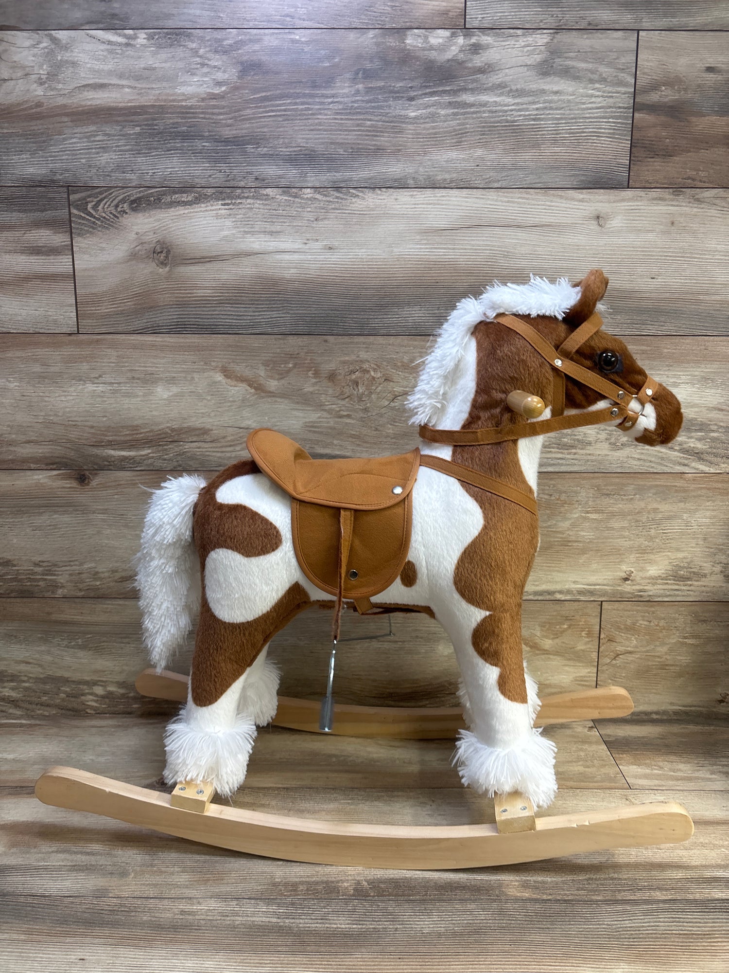 Qaba Plush Wooden Toddler Rocking Horse