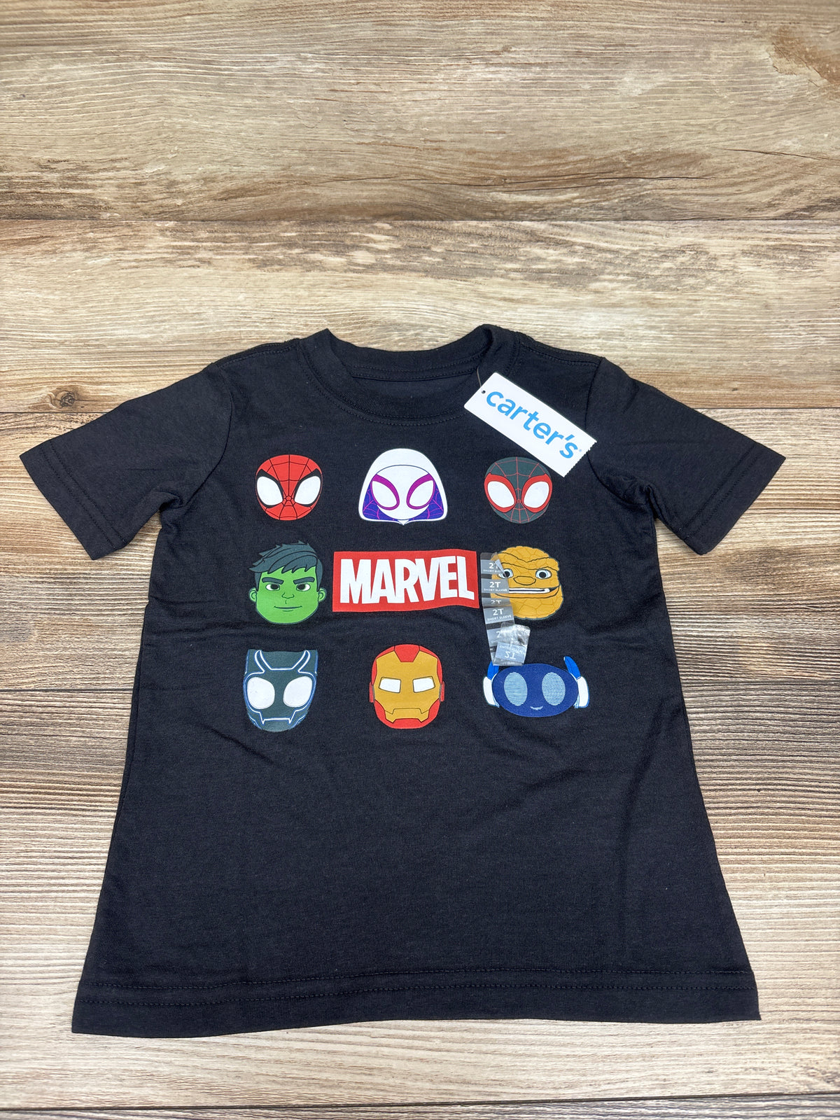 NEW Carter's x Marvel Long Sleeve Shirt Black sz 2T