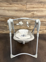 Graco Slim Spaces Compact Baby Swing in Reign Fashion