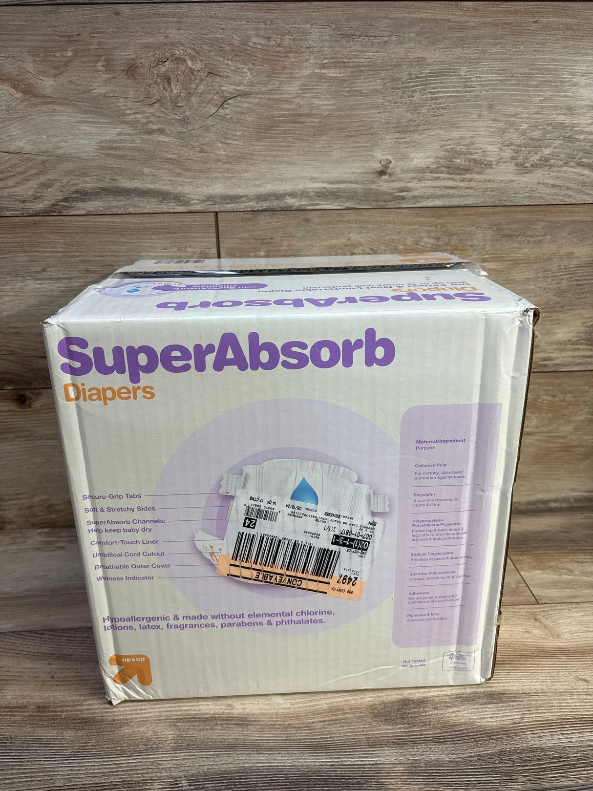 NEW Box of up&up Superabsorb Disposable Diapers, 162ct. Size Newborn - Me n Mommy To Be