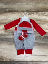 NEW Baby Essentials 4pc Mister Irresistible Bodysuit Set Red sz 3m