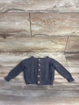 Grayson Collective Button-Up Cable Knit Cardigan Grey sz 9m