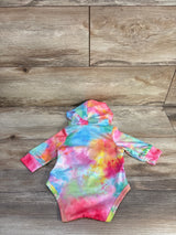 Shein Girls Rule The World Hooded Bodysuit Pink sz 0-1m