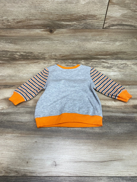 Bluey Boo! Shirt Grey/Orange Sz 18m - Me n Mommy To Be