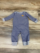 Simple Joys Striped Coverall Navy sz 3-6m