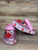 Crocs Disney Minnie Mouse Glitter Light Up Clogs Pink sz 9c