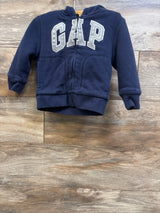 Baby Gap Sherpa Lined Full Zip Jacket Navy sz 2T