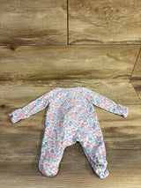 Just One You Floral Sleeper White sz Newborn - Me n Mommy To Be