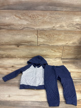 Oshkosh 2pc Quilted Full Zip Jacket & Pants Set Blue sz 18m