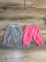 Simple Joys 2pk Fleece Pants Grey sz 0-3m