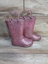 Western Chief Abby Light Up Rain Boots Pink sz 6c
