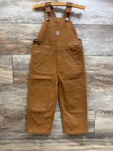 Carhartt Canvas Bib Overalls Brown sz 3T