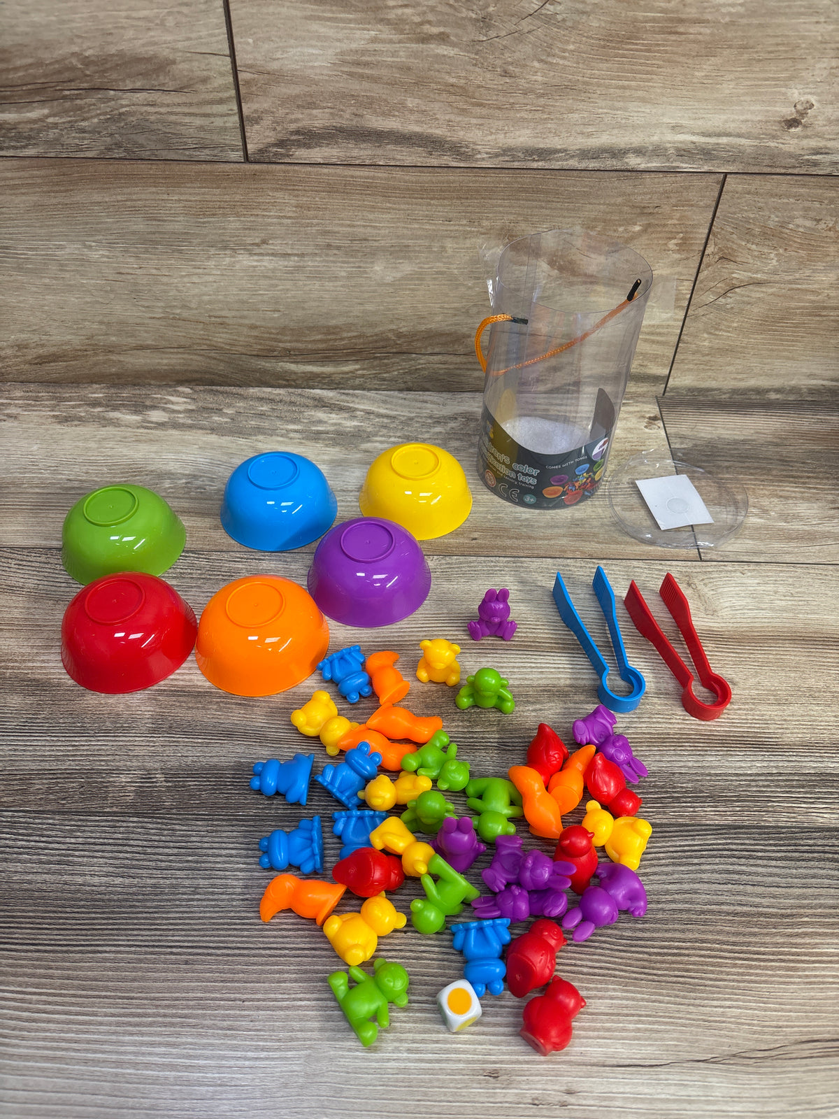 NAODONGLI Counting/Color Sorting Animal Toys