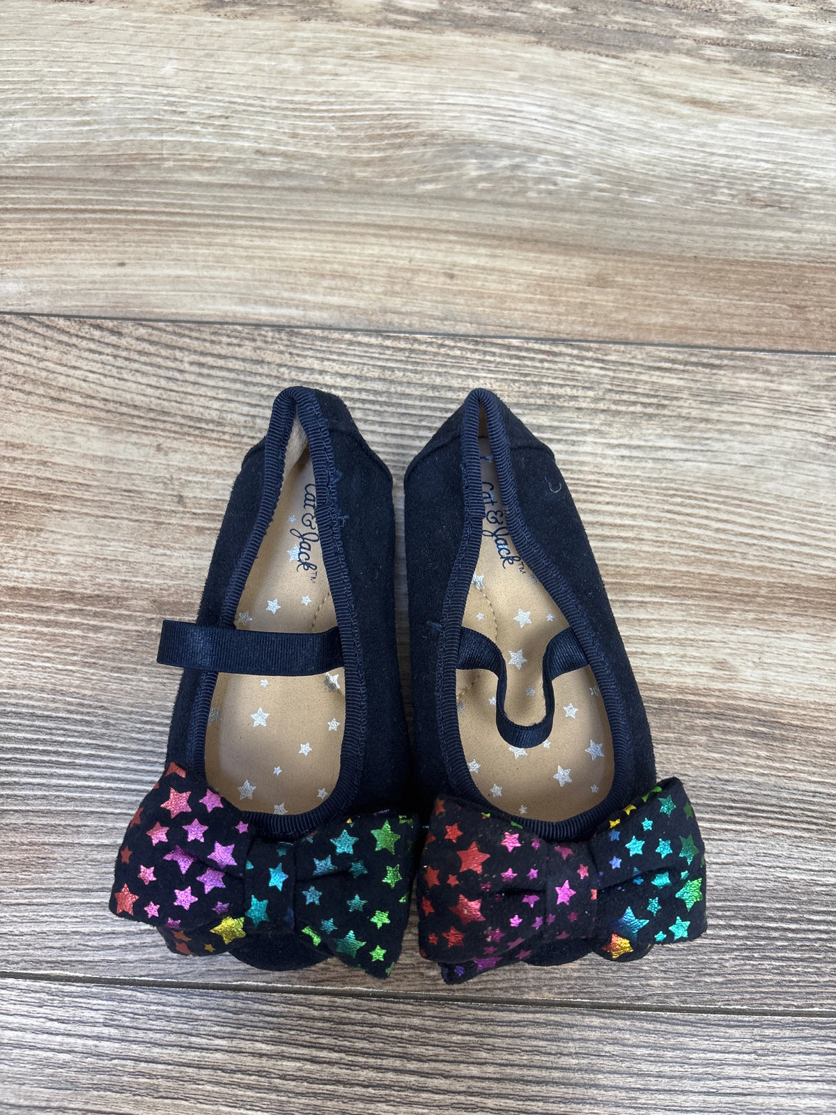 Cat & Jack Velvet Ballet Flats Navy sz 5c