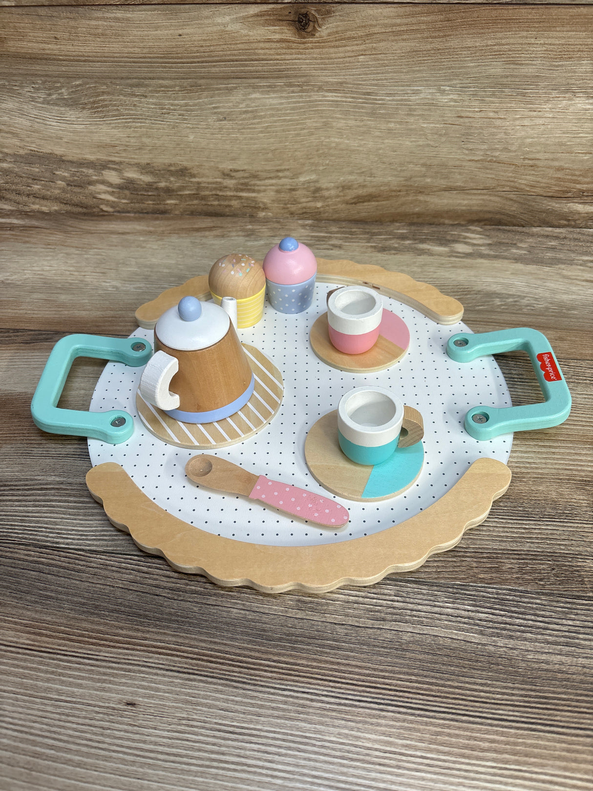 Fisher Price 11pc Wooden Tea Toy Set