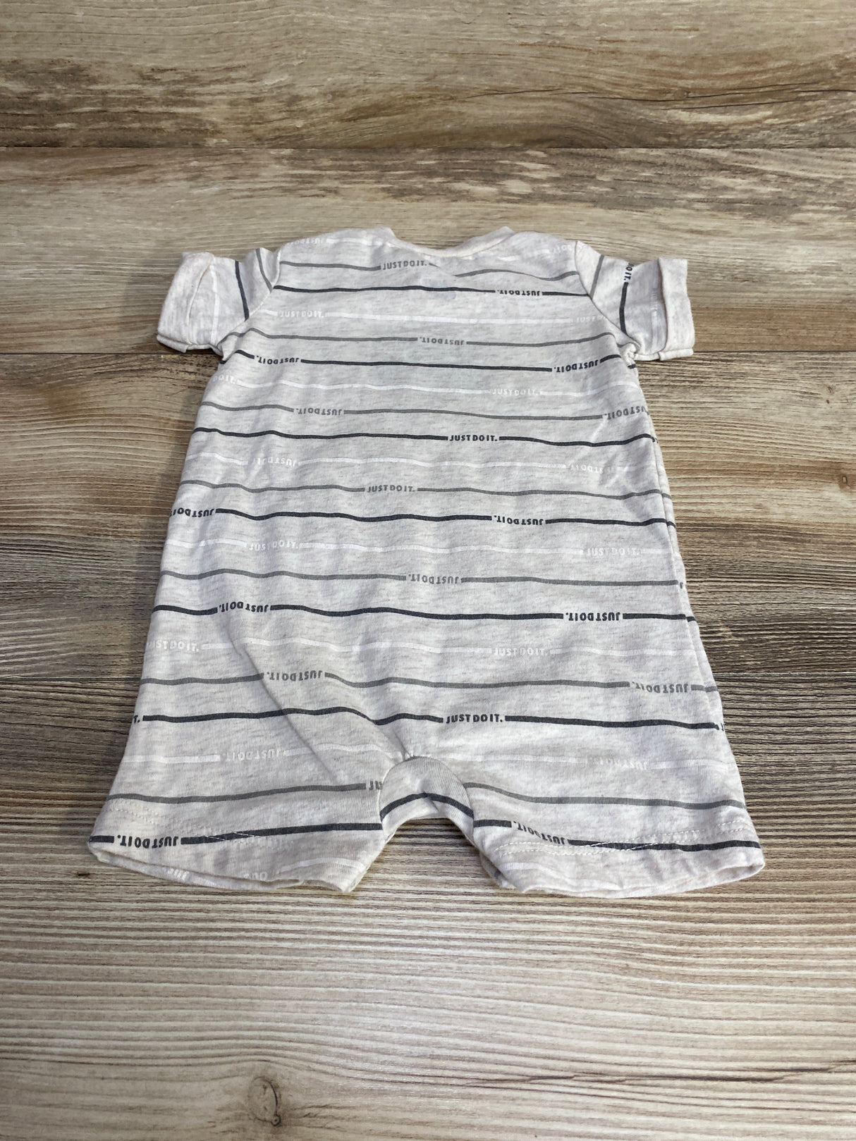 Nike Logo Shortie Romper Oatmeal sz 3m