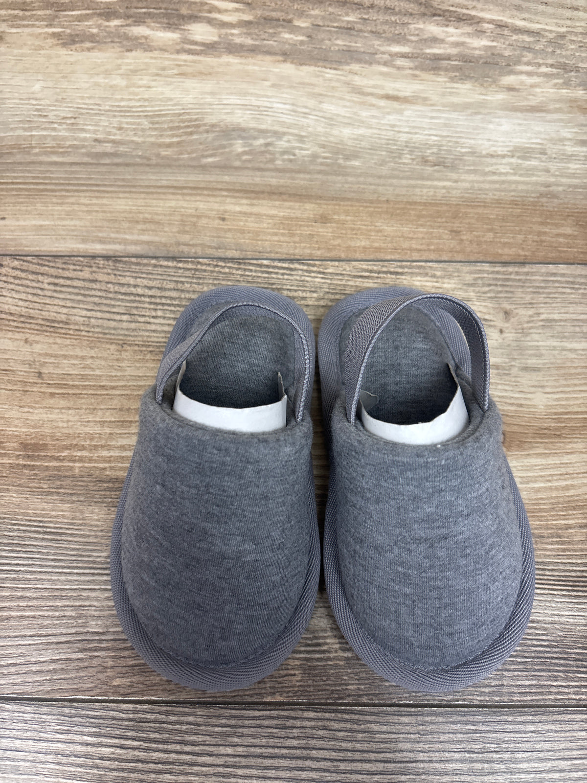 NWOT Cat & jack Jason Scuff Slippers Grey sz 5/6c