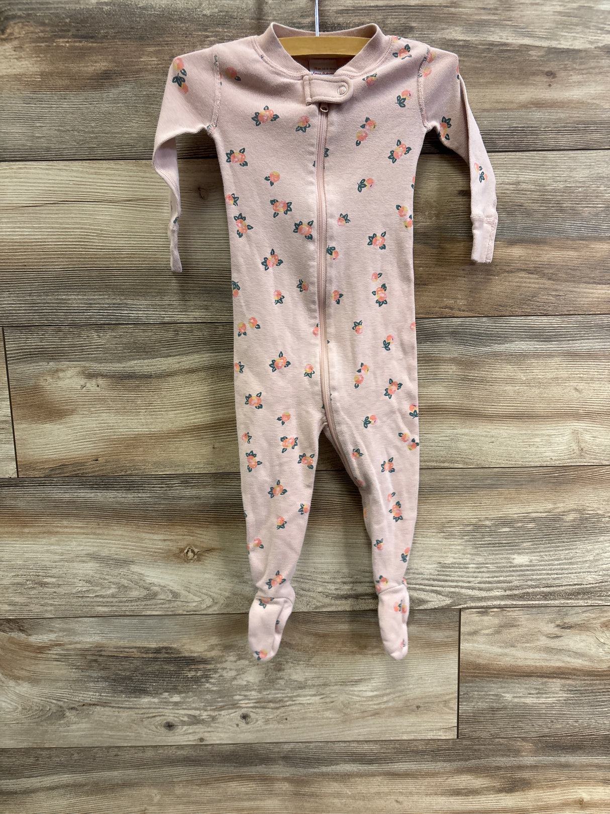 Hanna Andersson Floral Sleeper Pink sz 12-18m