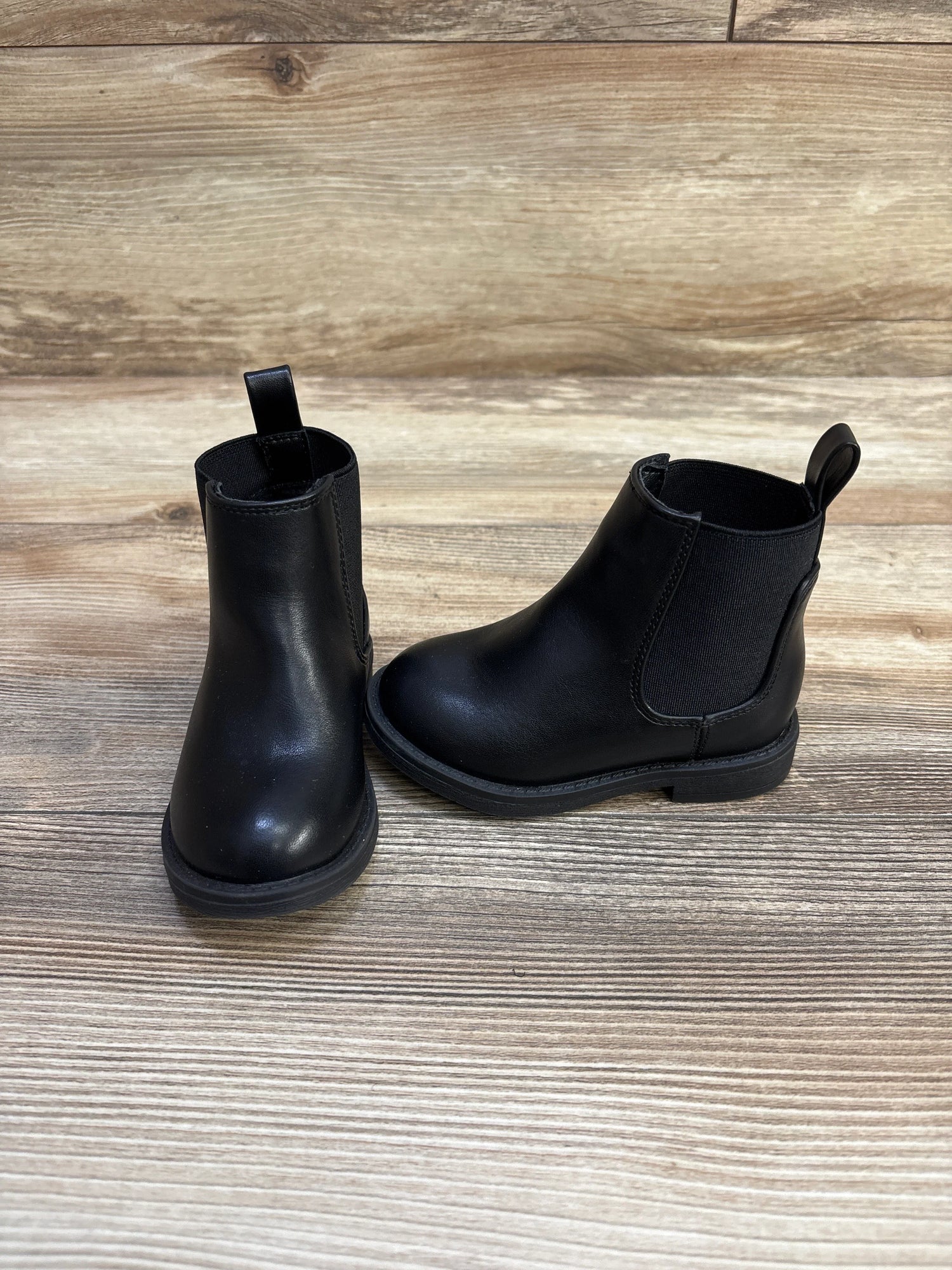 Baby Gap Leather Ankle Boots Black sz 5c