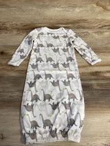 Simple Joys Dino Print Gown White sz 0-3m