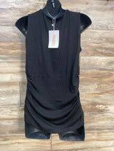 NEW Neer Ribbed Ruched Shirt Black sz Medium - Me n Mommy To Be