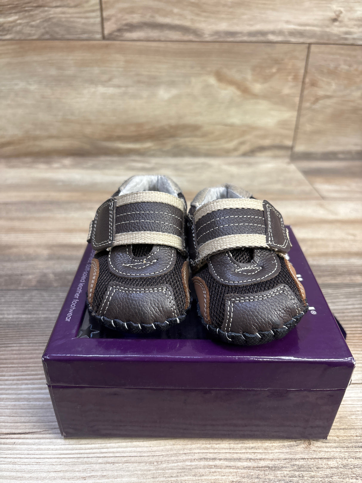 Pediped Originals Adrian Soft Sole Sneakers Brown sz 3/4c
