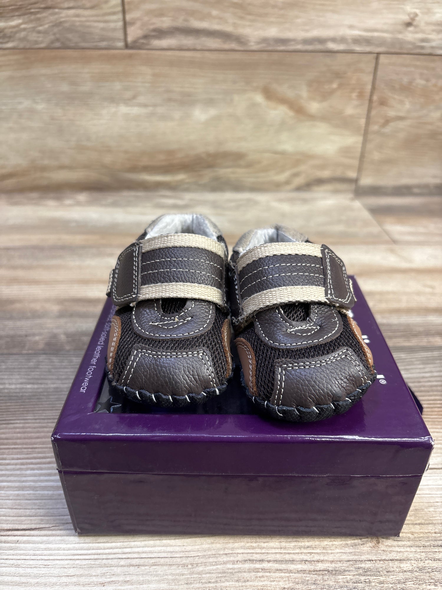 Pediped Originals Adrian Soft Sole Sneakers Brown sz 3/4c