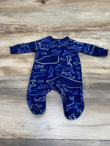 Carter's Shark Print Sleeper Blue sz 3m