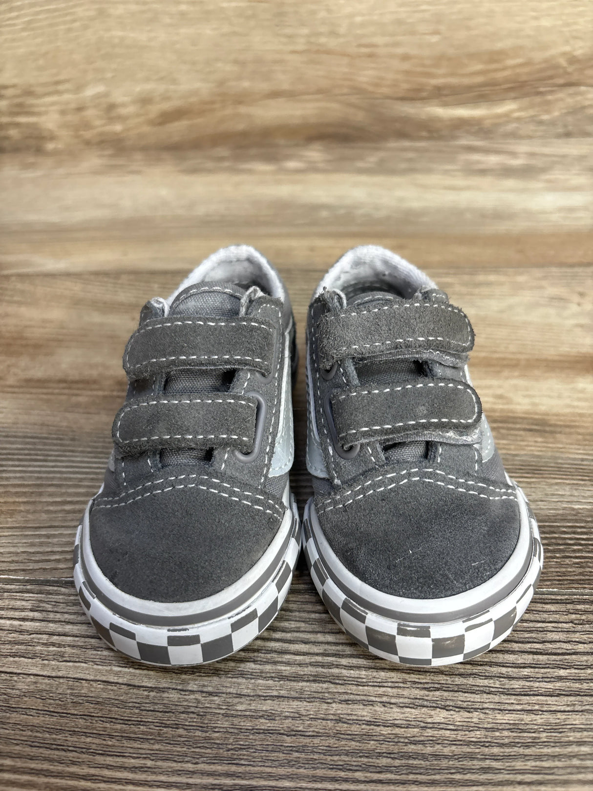 Vans Old Skool V Reflective Sidestripe Sneakers Grey sz 5c