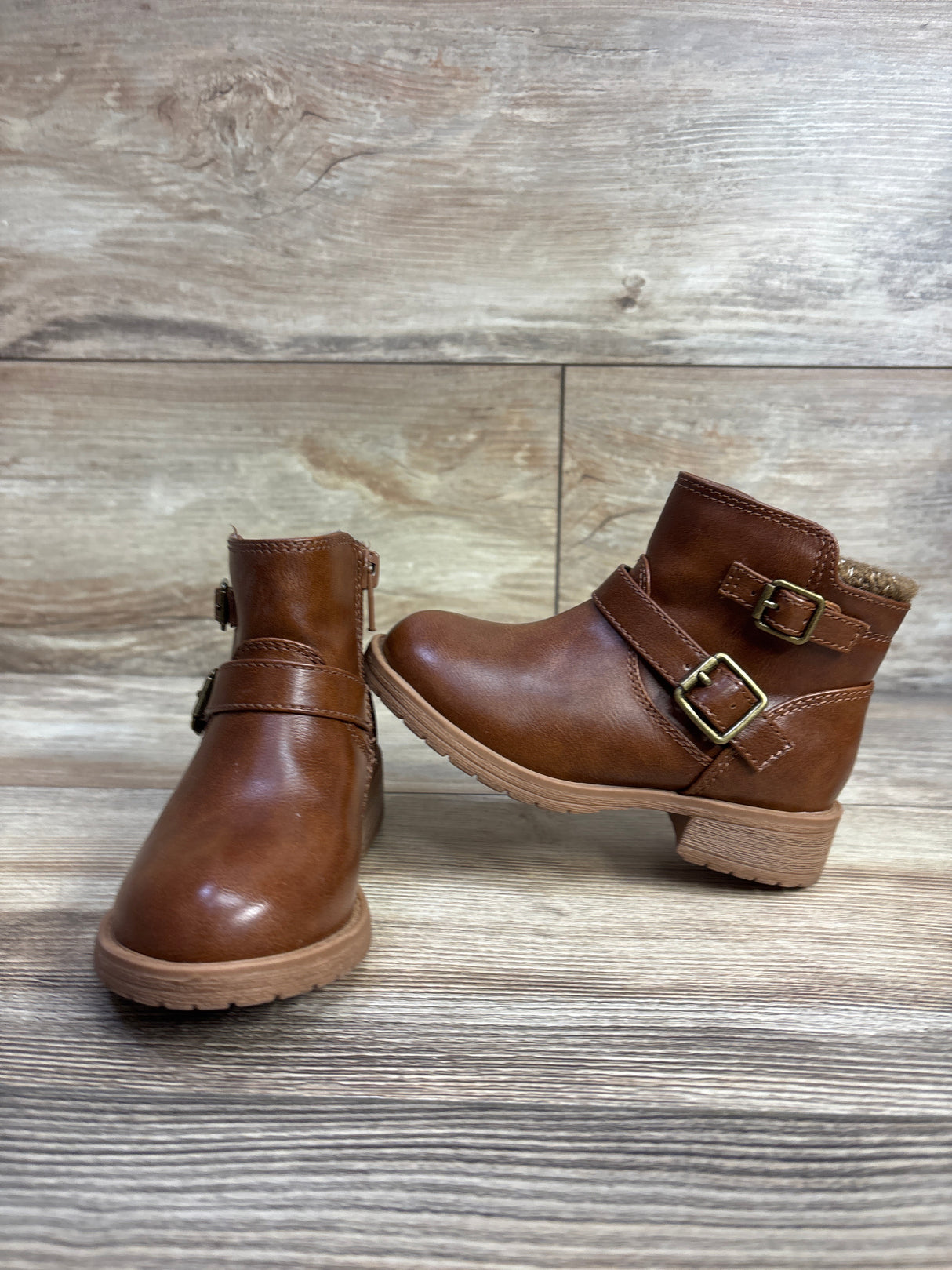 Wonder Nation Sweater Knit Ankle Boots in Chestnut sz 8c