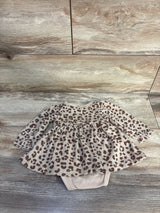 Tahari Leopard Print Bodysuit Dress Brown sz 0-3m
