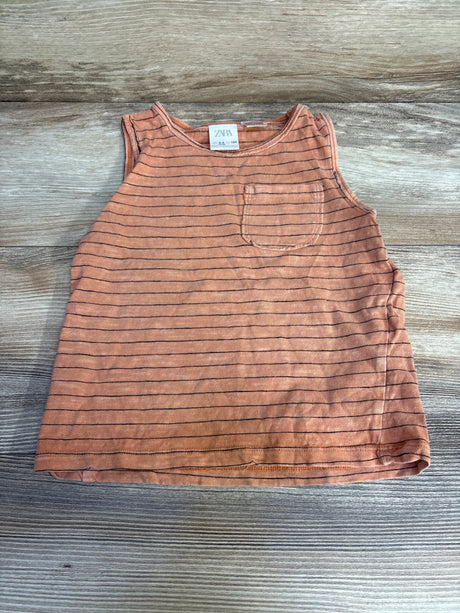 Zara Striped Tank Top Orange sz 3-4T - Me n Mommy To Be