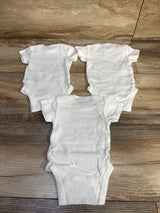 Gerber 3pk Bodysuit Set White sz Newborn