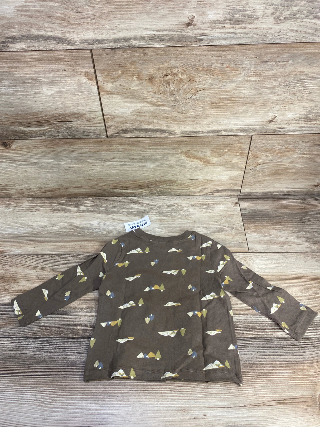 NEW Old Navy Mountain Print Brown Shirt sz 12-18m