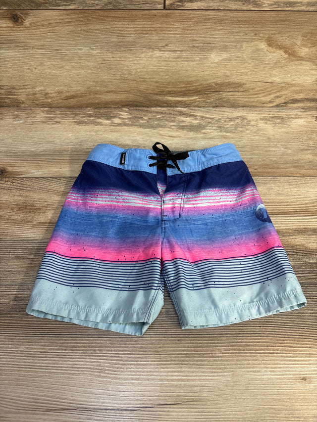 Hurley Striped Board Shorts Blue sz 4T - Me n Mommy To Be