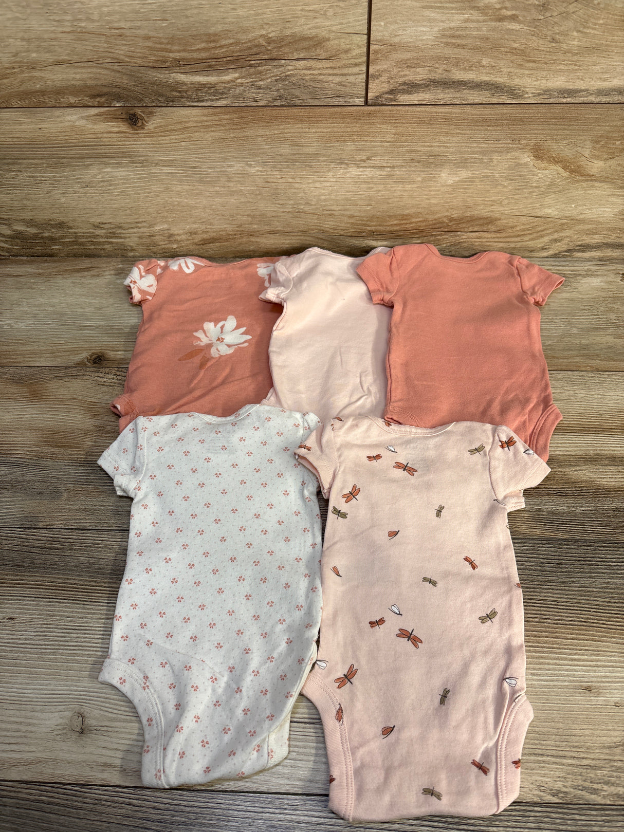 Carter's 5pk Bodysuits Pink sz Newborn