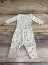 Cloud Island 2pc Ribbed Bodysuit & Pants Set Beige sz 0-3m