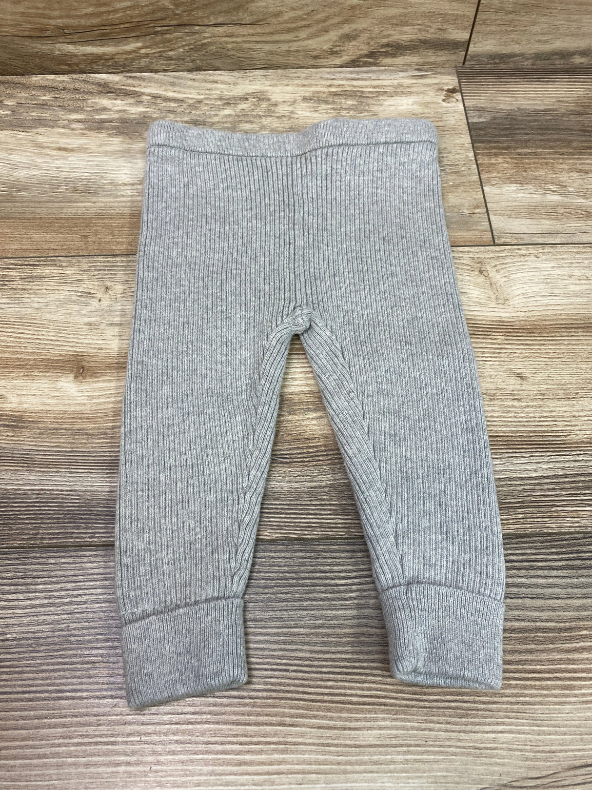 Baby Gap Grey Rib Sweater Leggings sz 6-12m