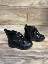 Old Navy Faux-Leather Combat Boots Black sz 6c