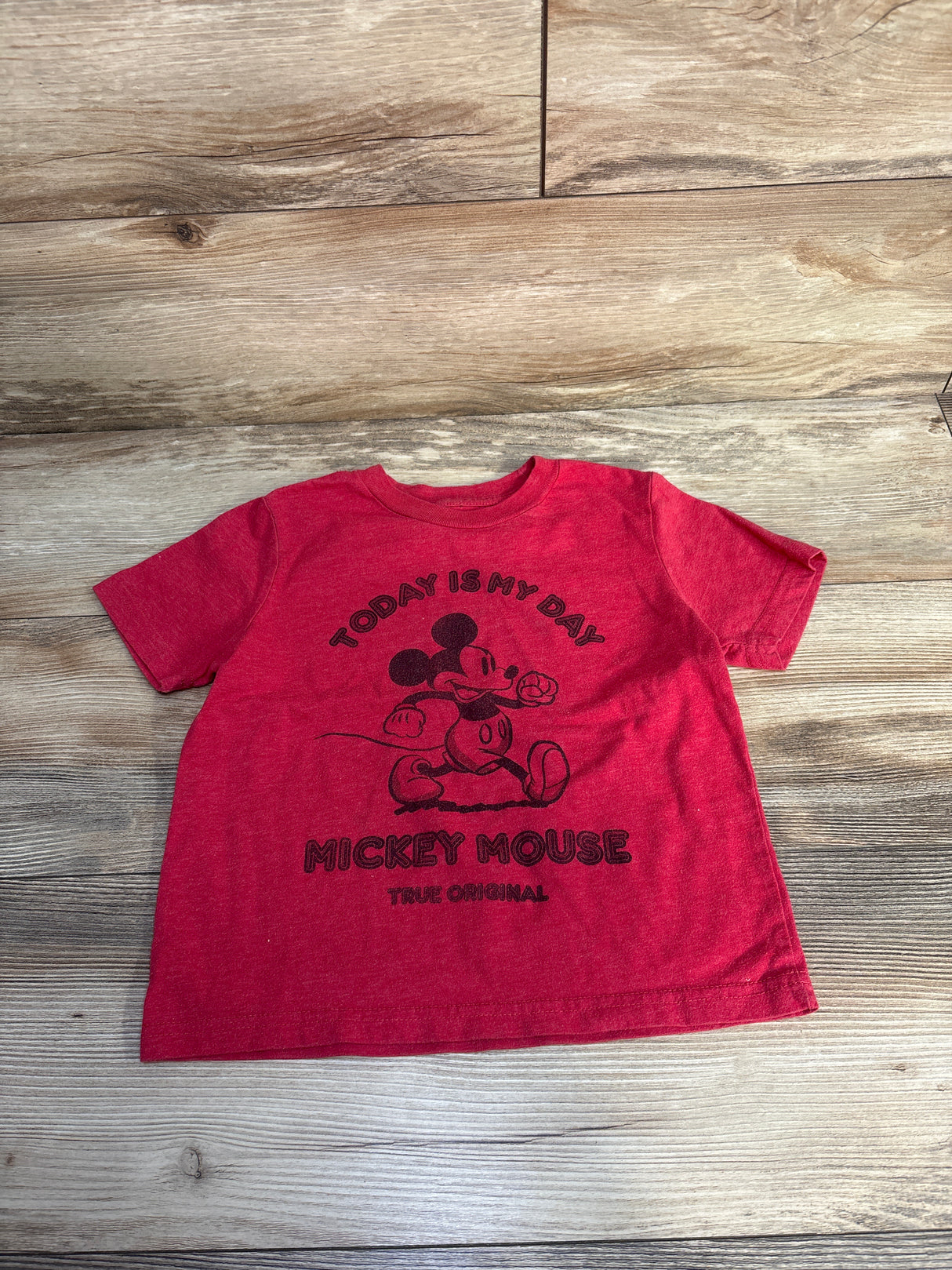 Disney Mickey Mouse Today Is Not My Day Shirt Red sz 5T