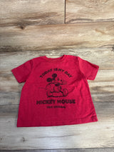 Disney Mickey Mouse Today Is Not My Day Shirt Red sz 5T