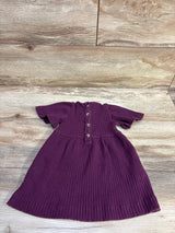 Kate Quinn Ribbed Colette Dress Purple sz 6-12m
